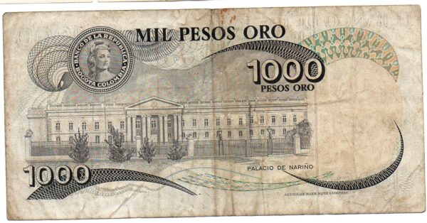 Billete 1.000 Pesos Oro Banco de la República 1979