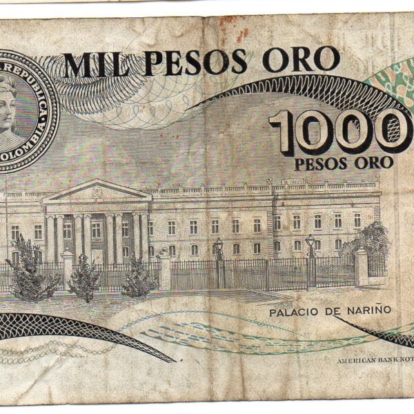 Billete 1.000 Pesos Oro Banco de la República 1979