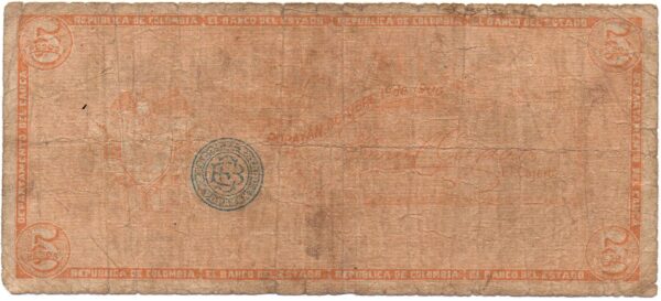 Billete 5 Pesos Banco del Estado 1 Octubre 1900