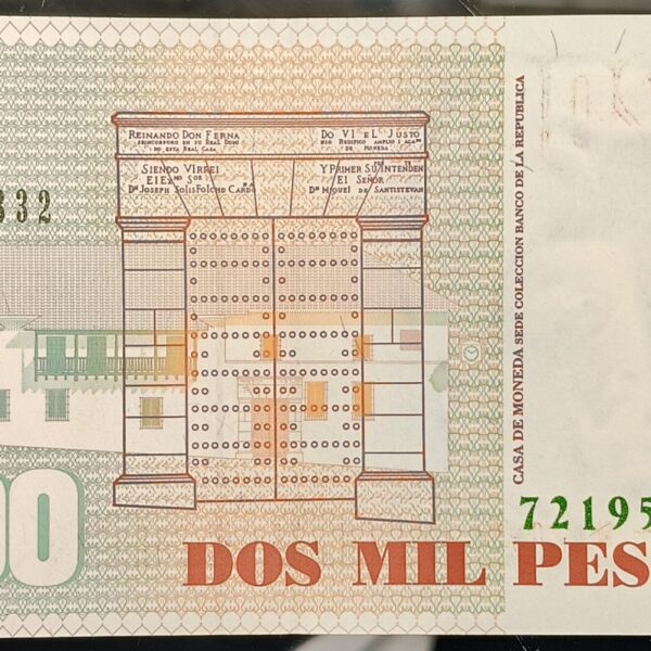 Billete de 2.000 Pesos Colombia – 1999 Formato Grande