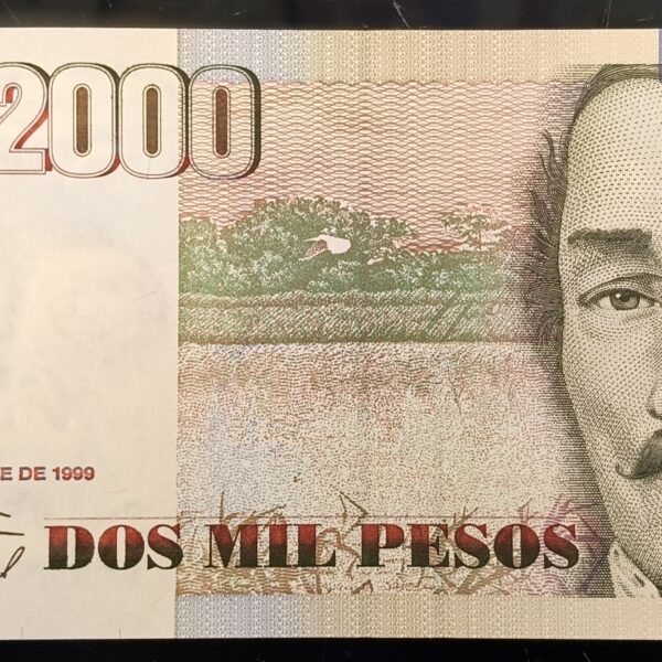 Billete de 2.000 Pesos Colombia – 1999 Formato Grande