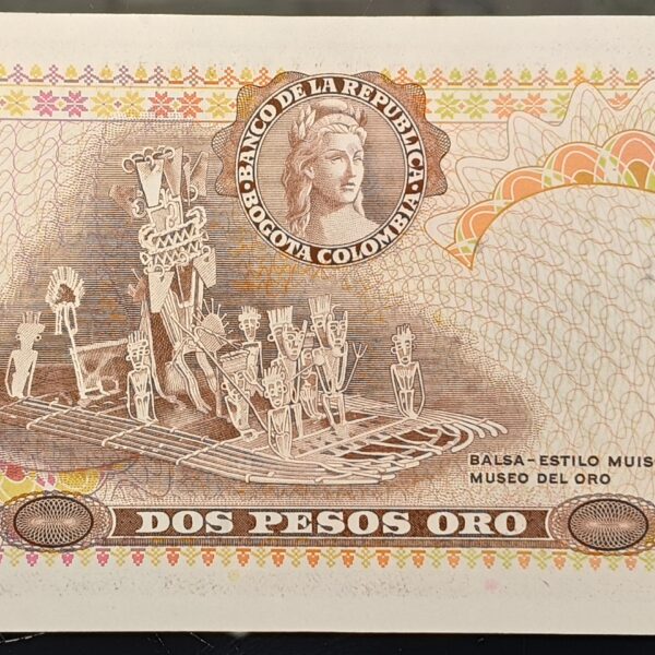 Billete de 2 Pesos Oro  Policarpa Salavarrieta