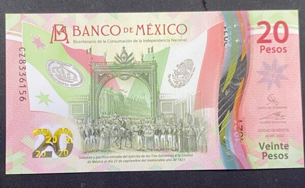 Billete 20 Pesos Independencia de México 2021 | Conmemorativo