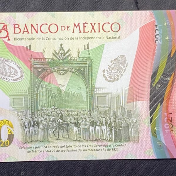 Billete 20 Pesos Independencia de México 2021 | Conmemorativo