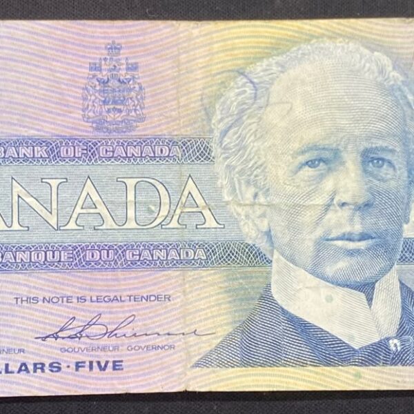 Billete 5 Dólares Canadá 1986 | Serie Aves de Canadá