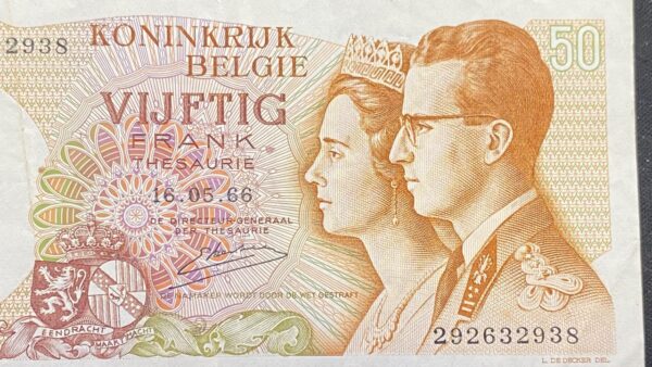 WhatsApp Image 2026-09-21 at 10.39.07 AM (5) Billete 50 Francos Bélgica 1966 | Balduino I