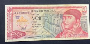 Billete 20 Pesos México 1972-1977 | José María Morelos