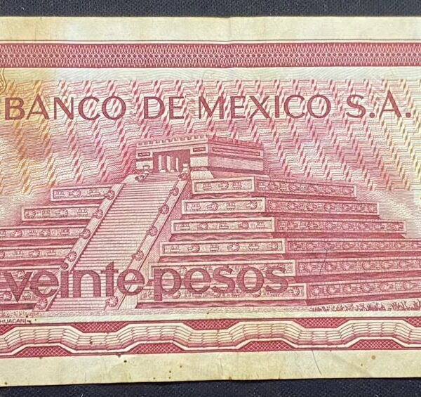 Billete 20 Pesos México 1972-1977 | José María Morelos