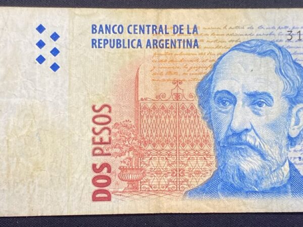 Billete 2 Pesos Argentina 1997-2002 | Bartolomé Mitre