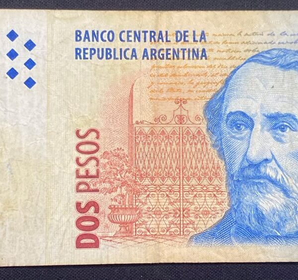 Billete 2 Pesos Argentina 1997-2002 | Bartolomé Mitre