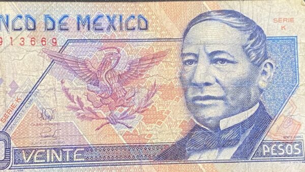 Billete 20 Pesos México 1996 | Benito Juárez