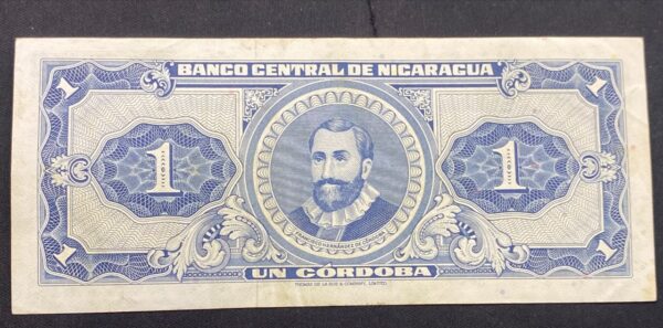 Billete 1 Córdoba Nicaragua 1968 | Francisco Hernández de Córdoba