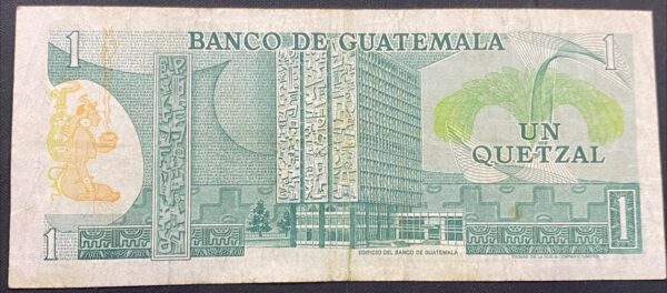 Billete 1 Quetzal Guatemala 1972-1983 | José María Orellana