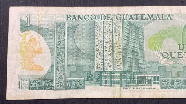 Billete 1 Quetzal Guatemala 1972-1983 | José María Orellana